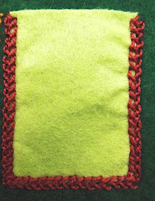 Embroidery, Needlecase, Closed Feather Stitch
