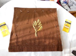 Embroidered Wheat Blocked